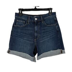Joe's Jeans Cuffed High Waist Mid Thigh Denim Shorts blue size 29